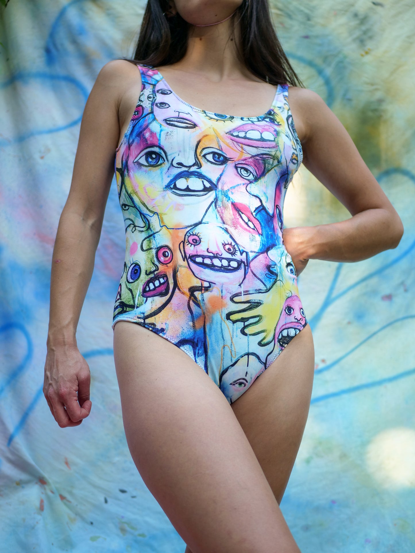 Graffiti Queen One-Piece Swimsuit